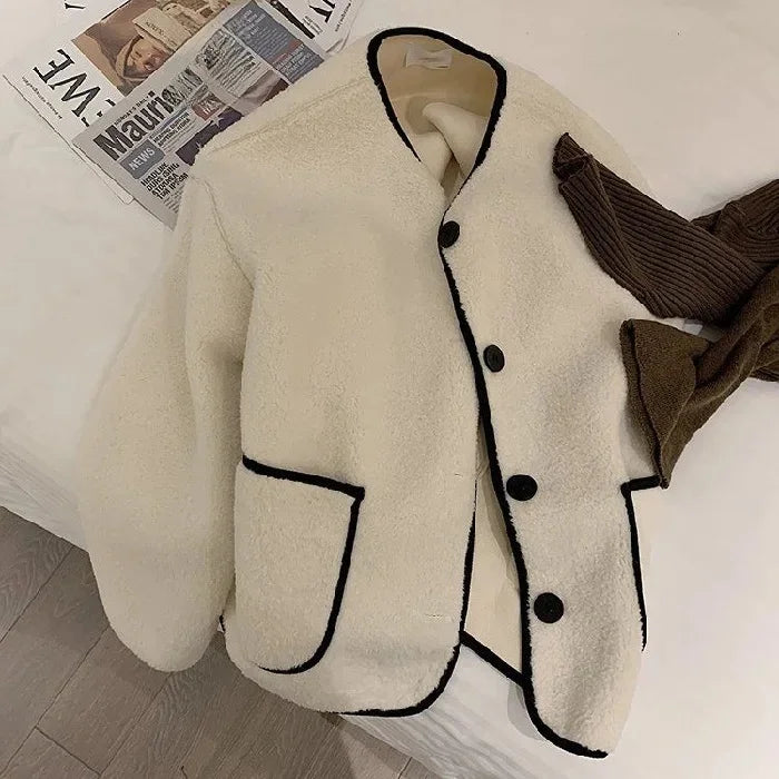 Short Lamb Fur Jacket
