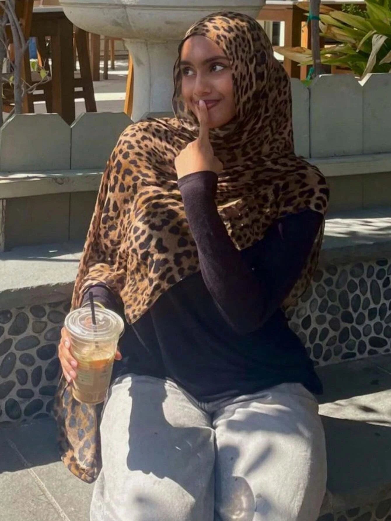 Leopard Hijab Luxury Beach 180cm