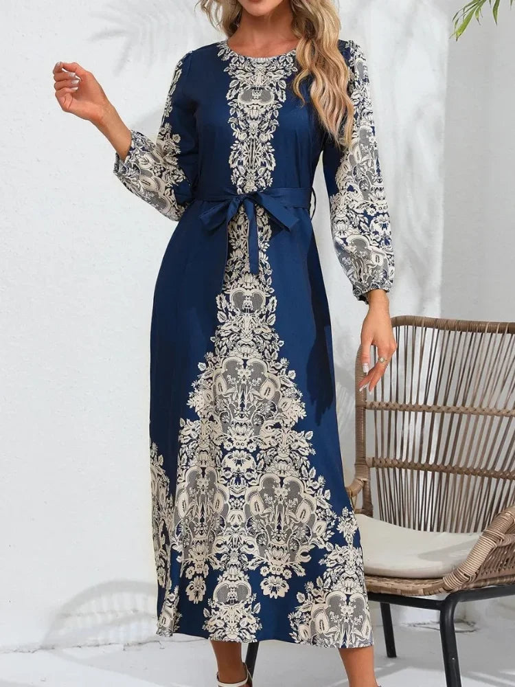 Robe longue Modèle avec laçage