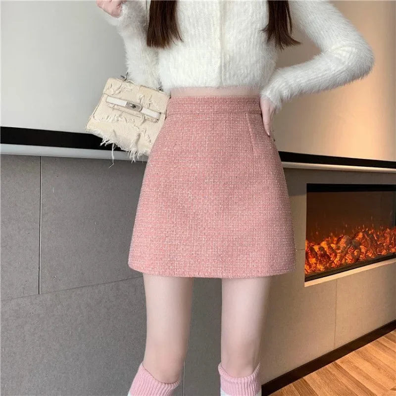 Mini Jupe Taille Haute A-Line