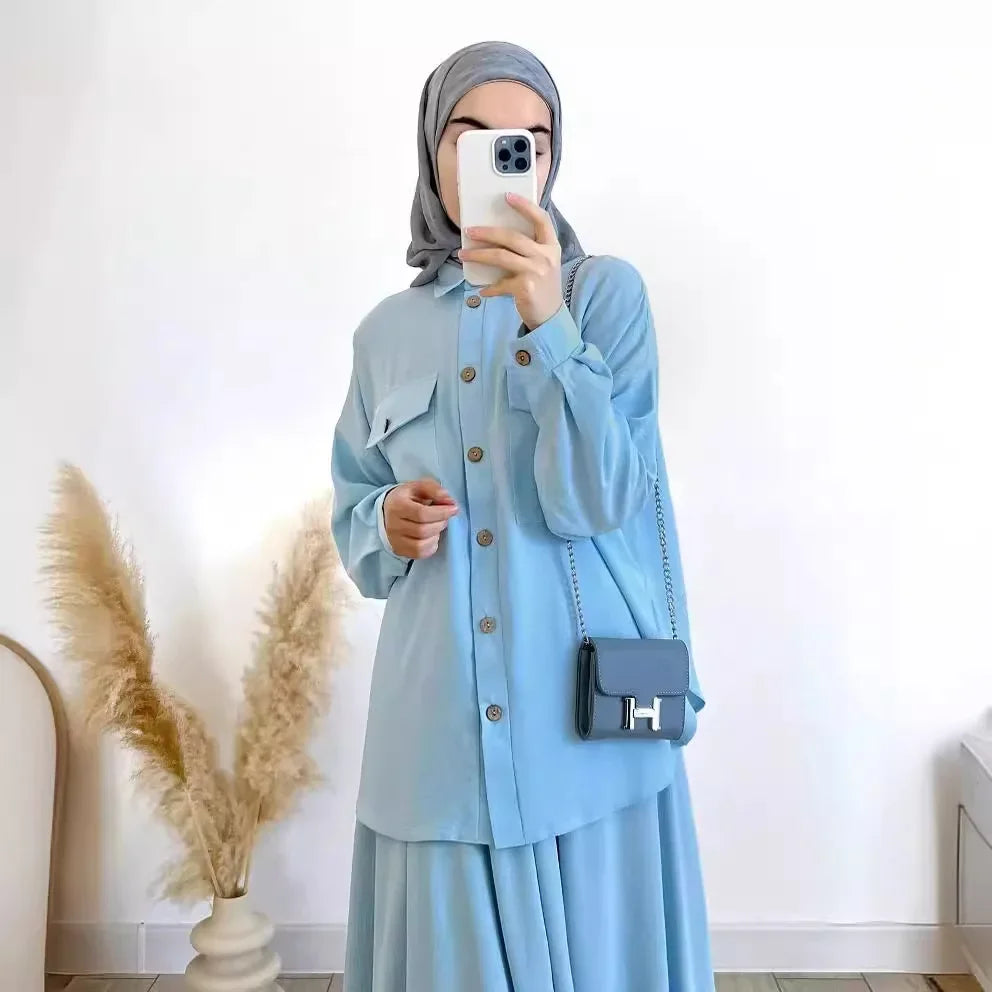 Two Piece Ensemble Dubai Arab Casual Outfits