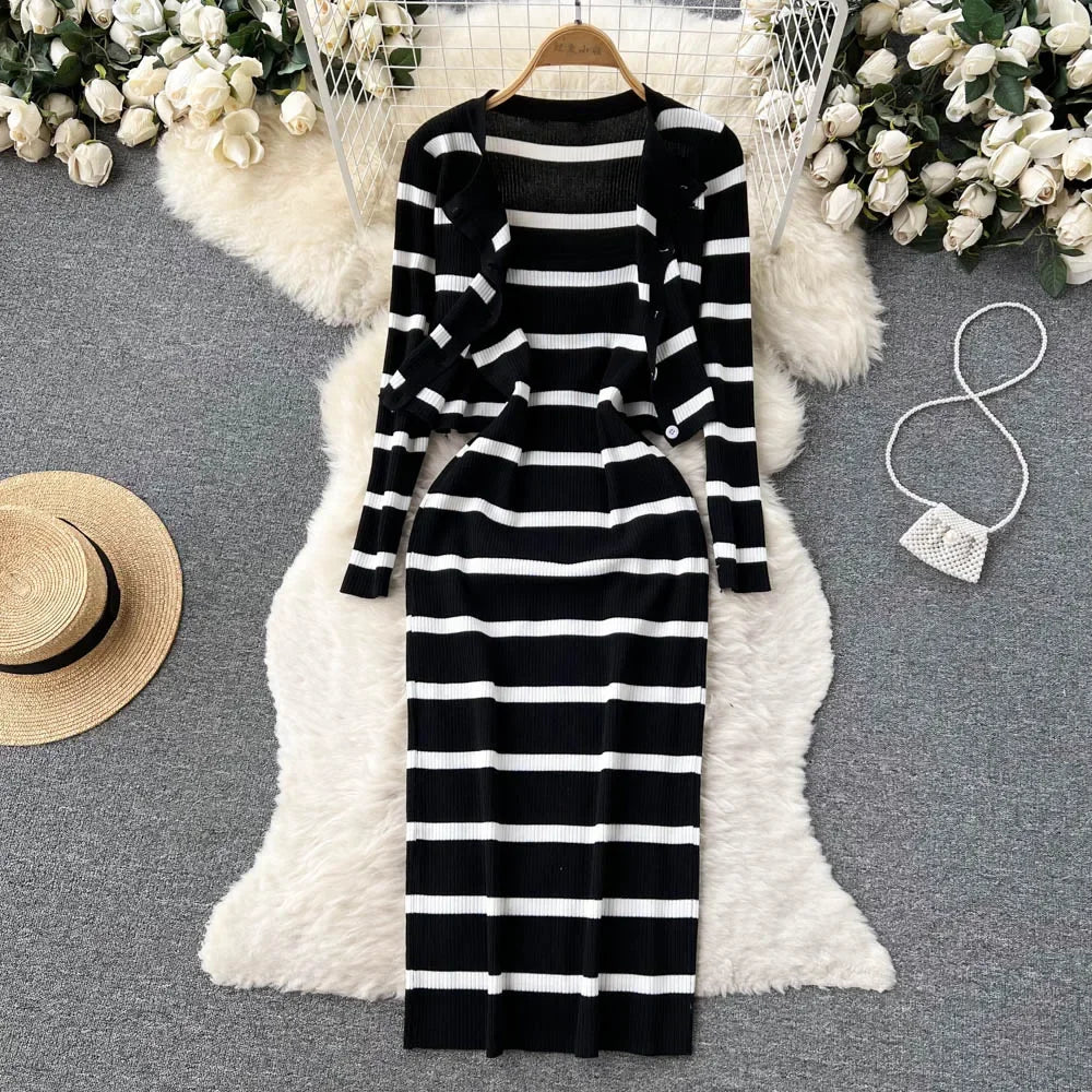 Ensemble de Robe longue et cardigan