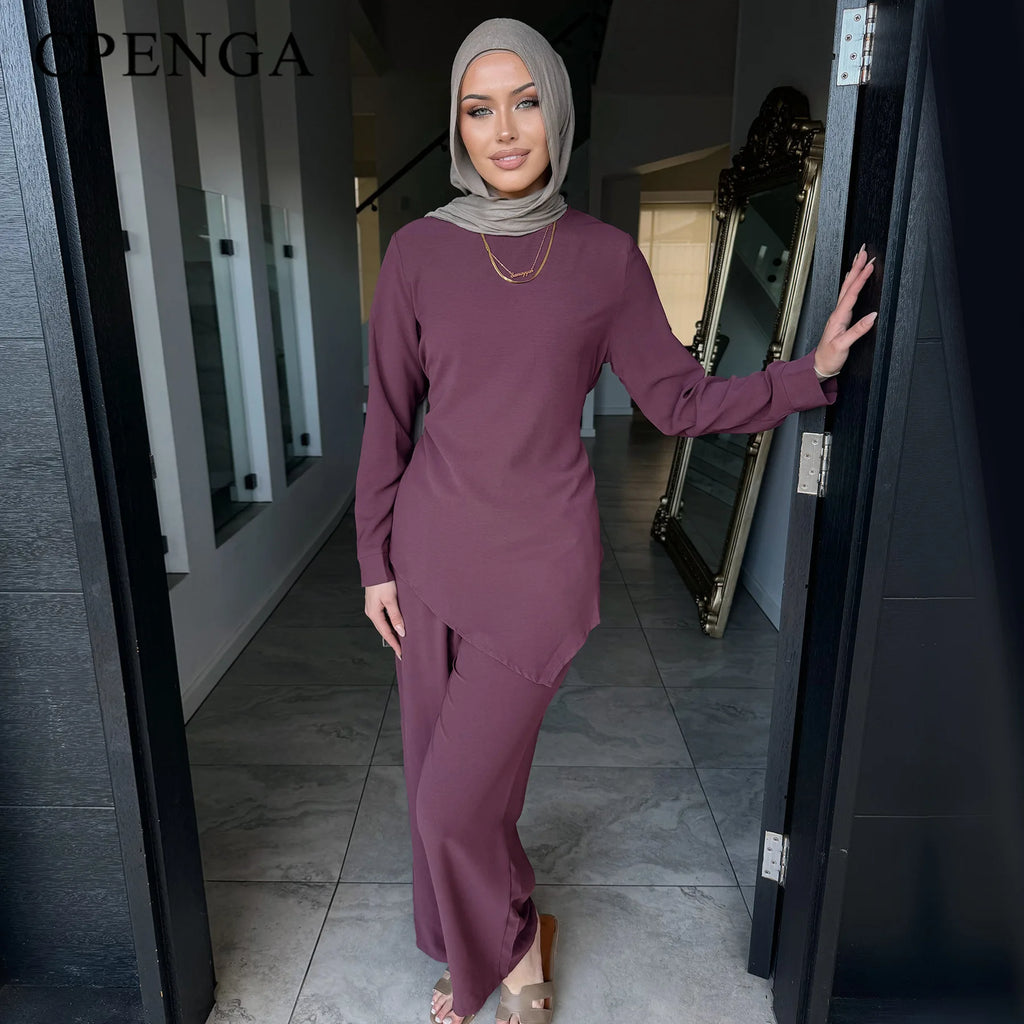 Ensemble Abaya deux pièce Eid Turc