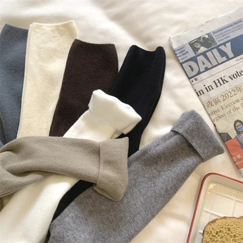 Solid Sweater Women Half Turtleneck