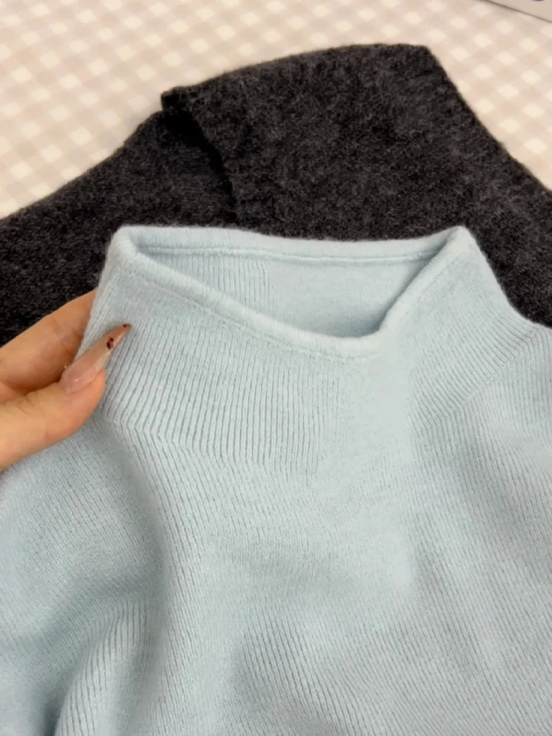 Solid Sweater Women Half Turtleneck