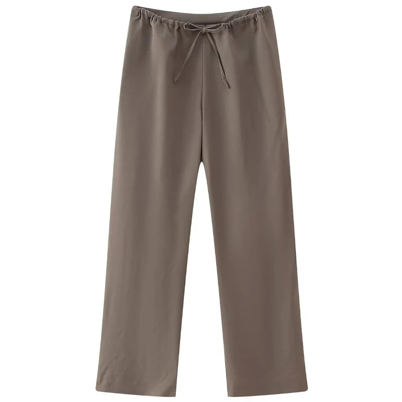 Satin Women's Two Pieces Set