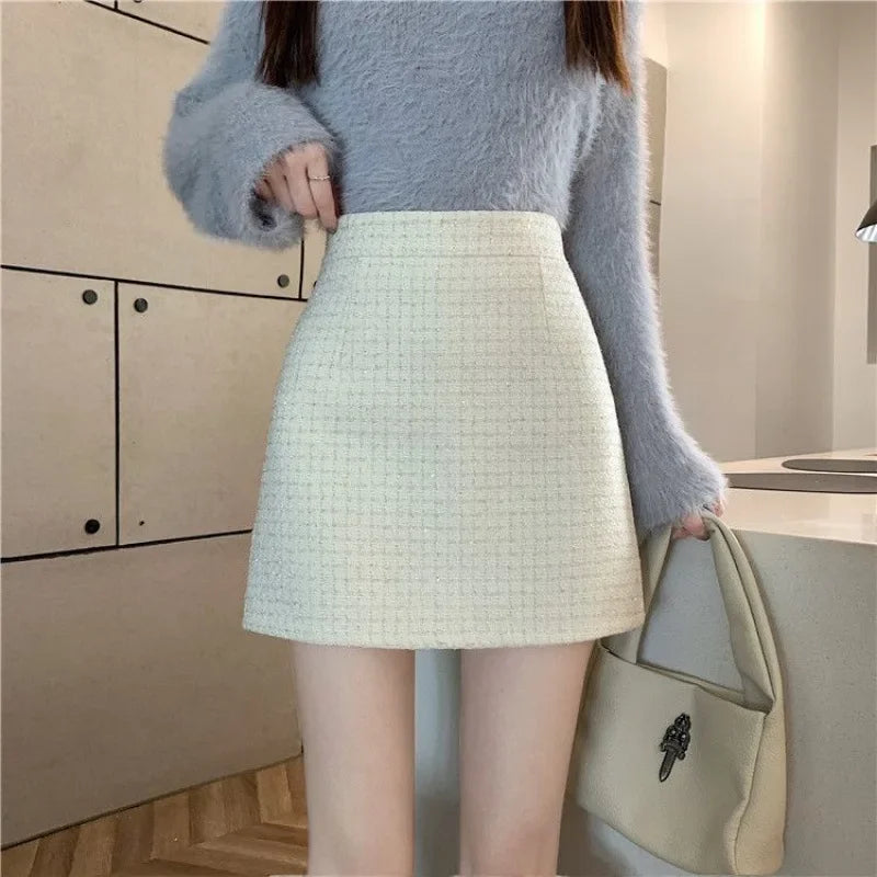 Mini Jupe Taille Haute A-Line