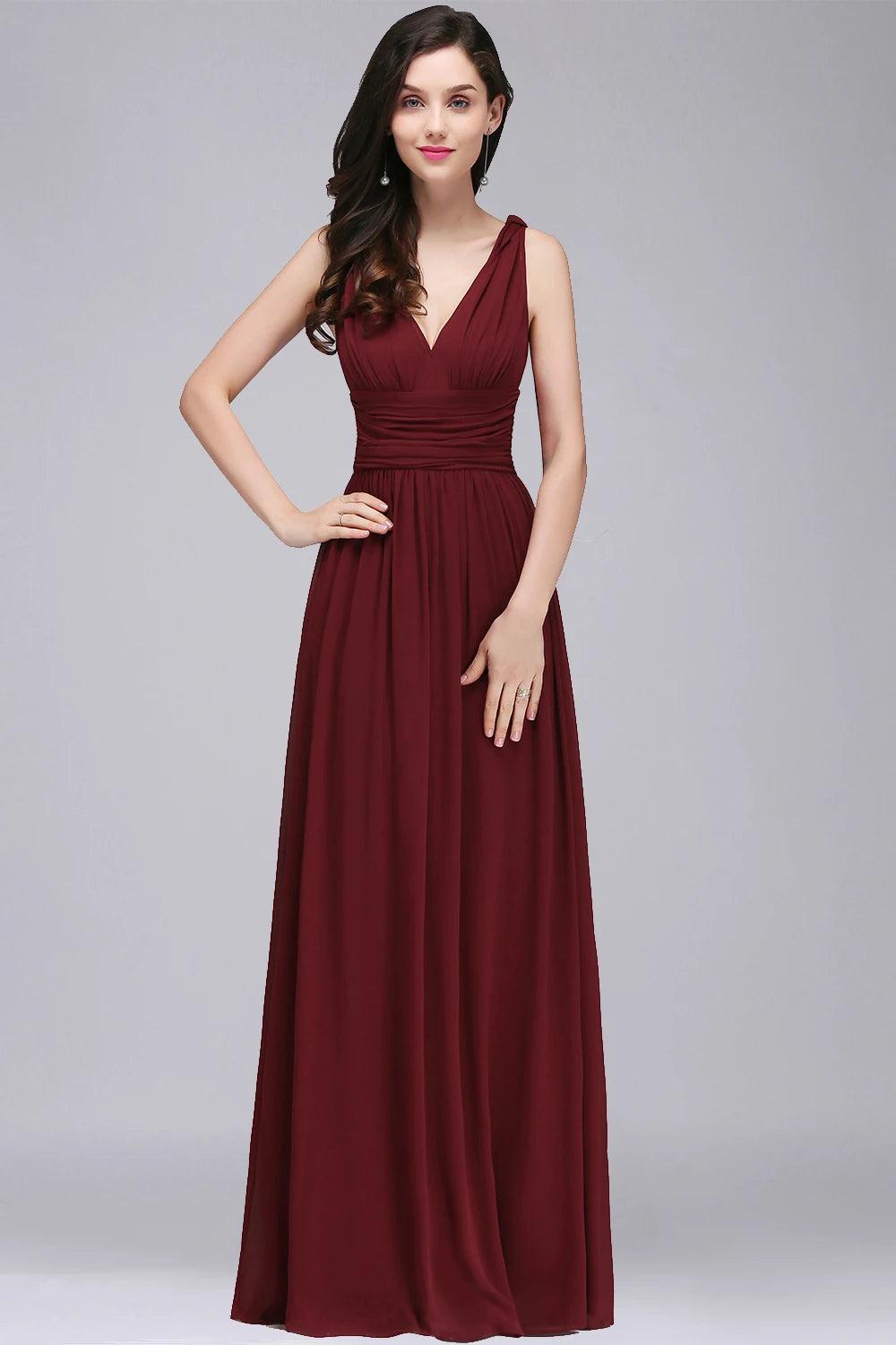 Long Bridesmaid Dresses Chiffon