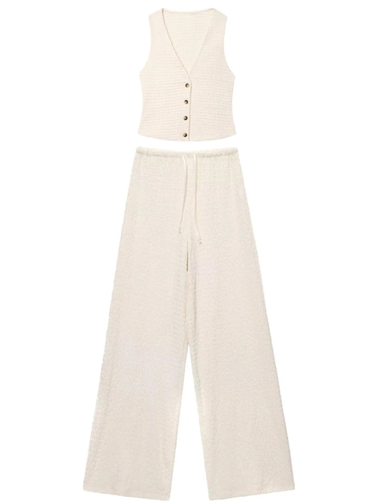 Ensemble deux pièces                          Pantalon Long et Haut Court