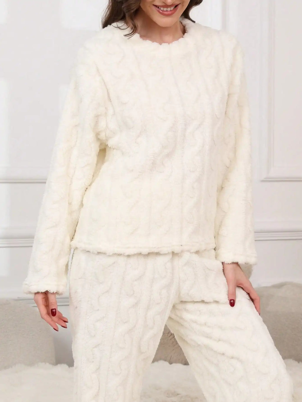 Pyjama deux pièces polaire