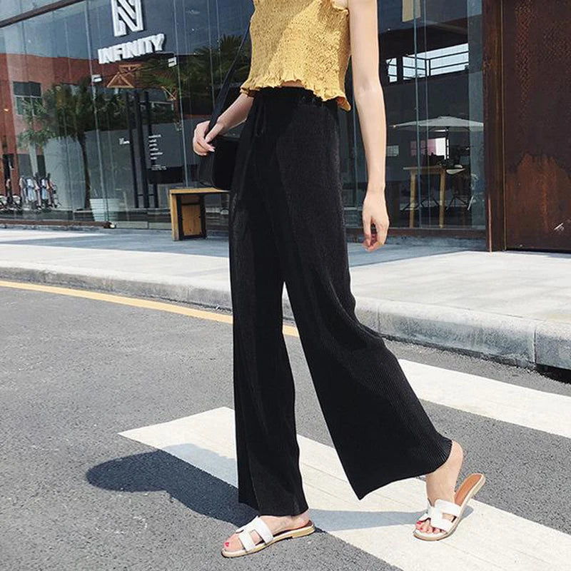 Elastic Waist Loose Casual Pants