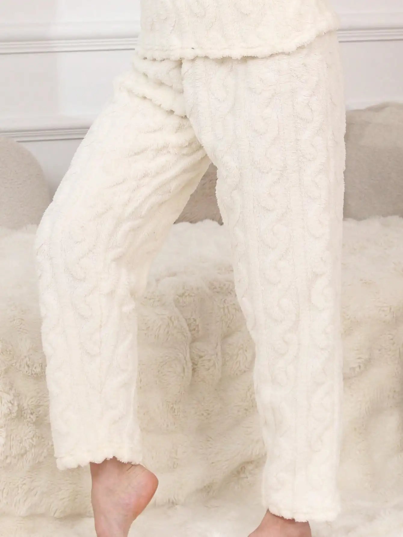 Pyjama deux pièces polaire