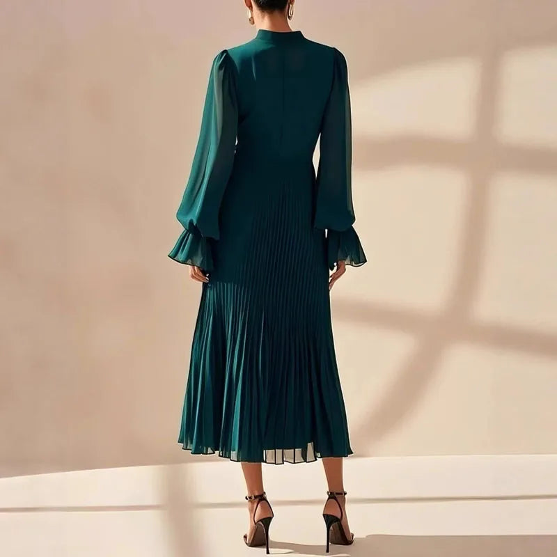 Robe Cocktail Plissé