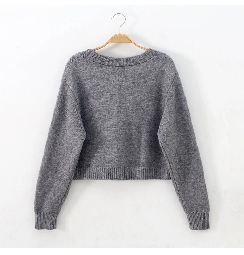 Women Sweaters V Neck Long
