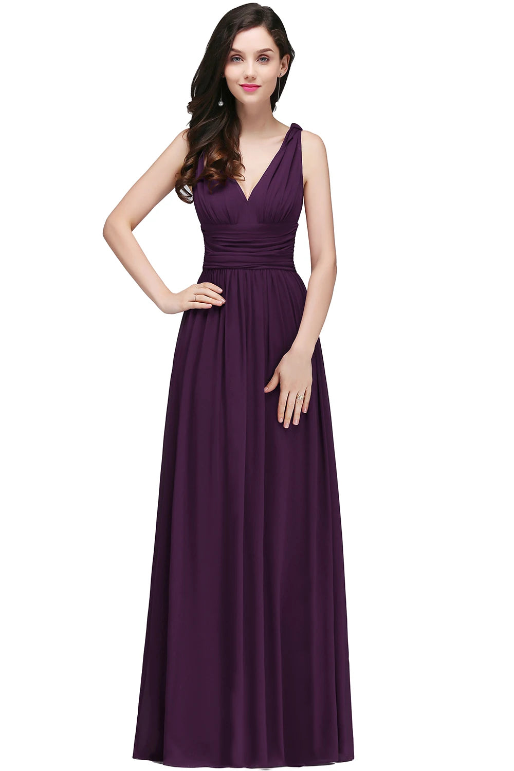 Long Bridesmaid Dresses Chiffon