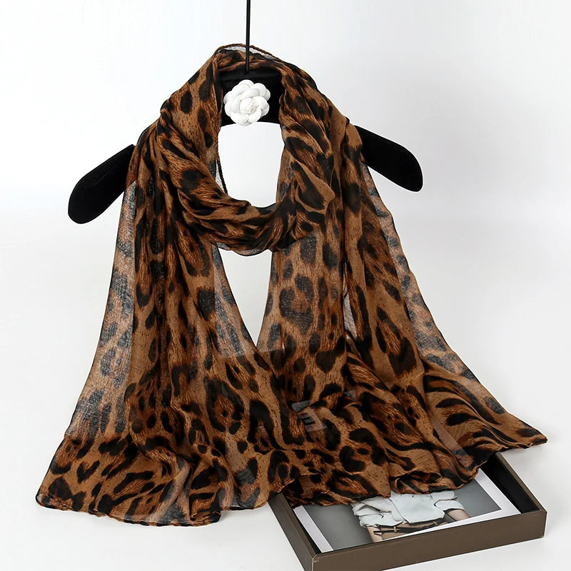 Leopard Hijab Luxury Beach 180cm