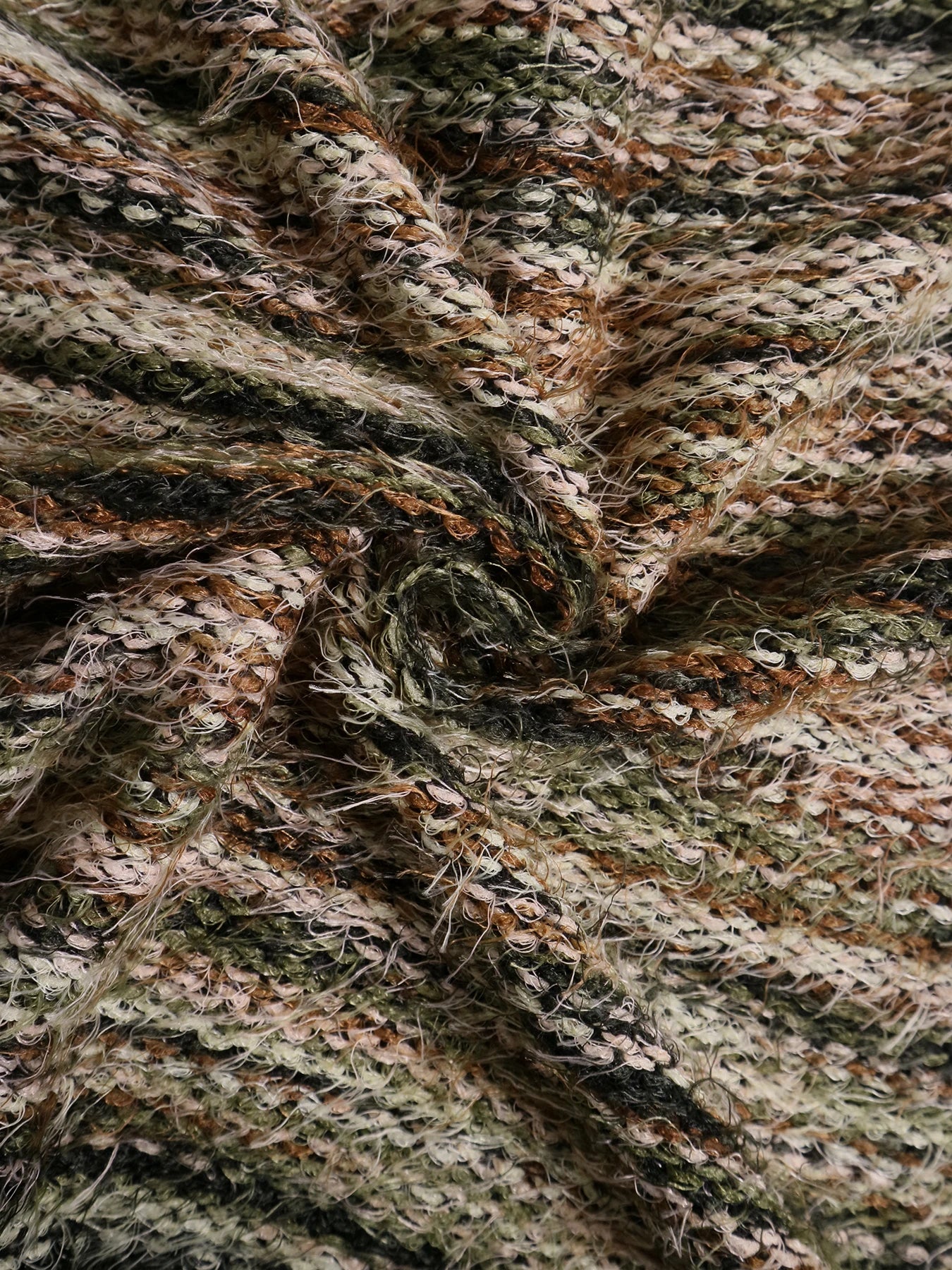 Gilet rayé à épaules tombantes cardigan en maille ample avec boutons