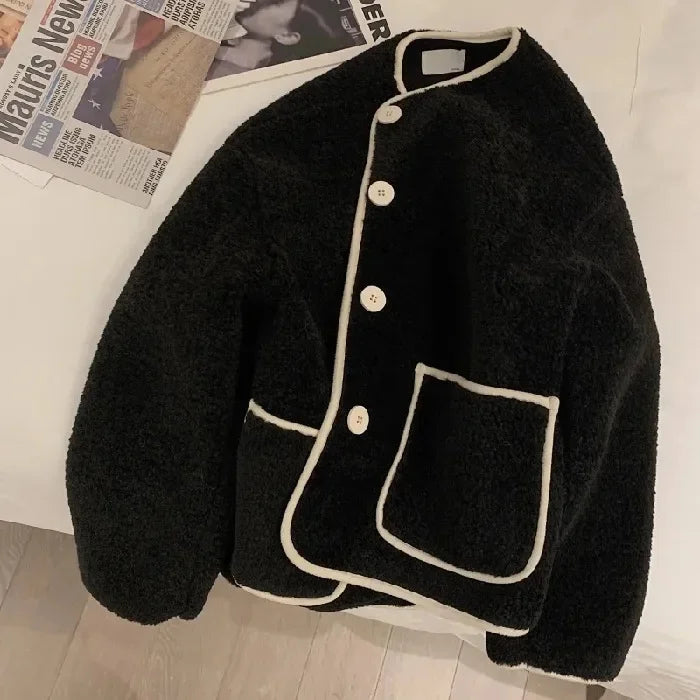 Short Lamb Fur Jacket