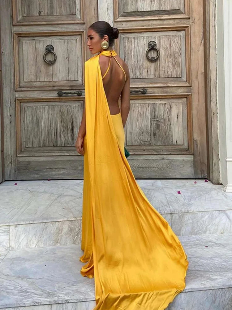 Robe Longue avec ruban