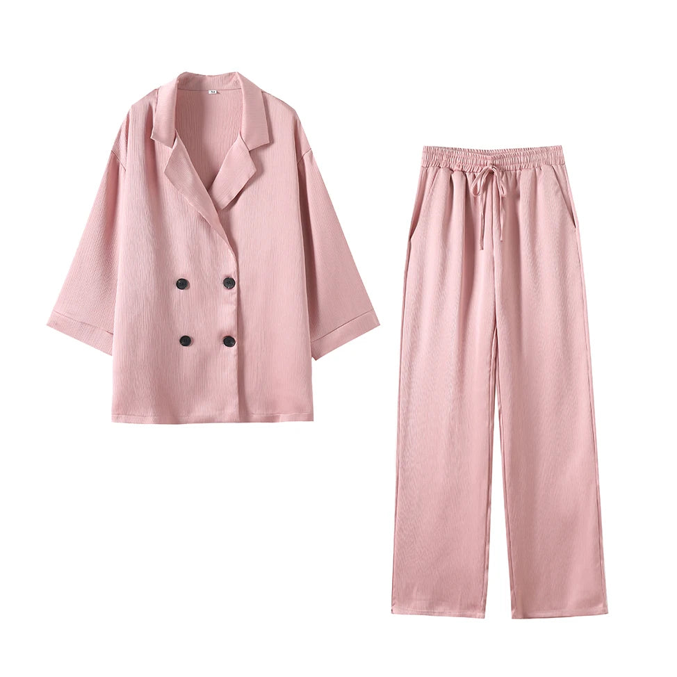 Ensemble Double Boutonnage à manches longues