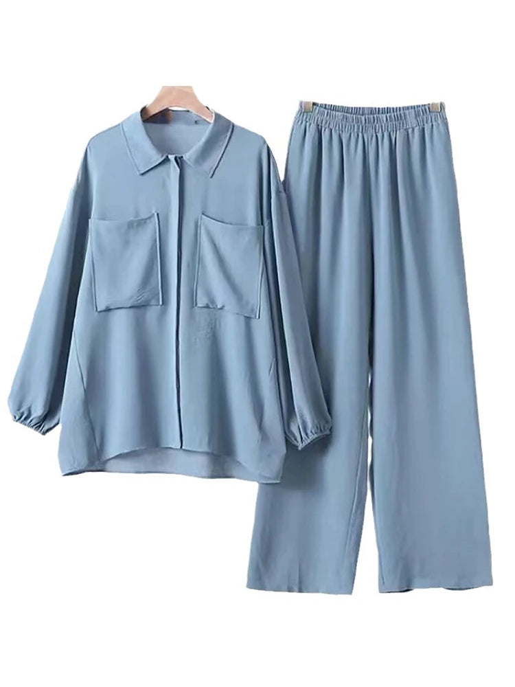 Two Piece Set Blouse & Pant