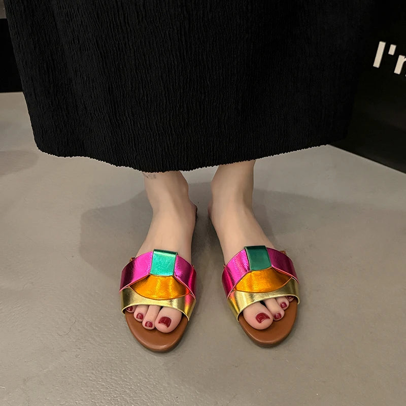 Sandales plates Zara d’été confortable et décontracté