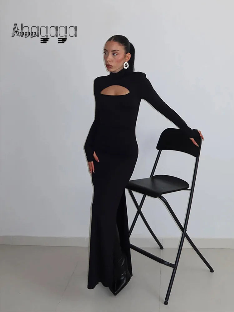 Robes Longues Col roulé Slim