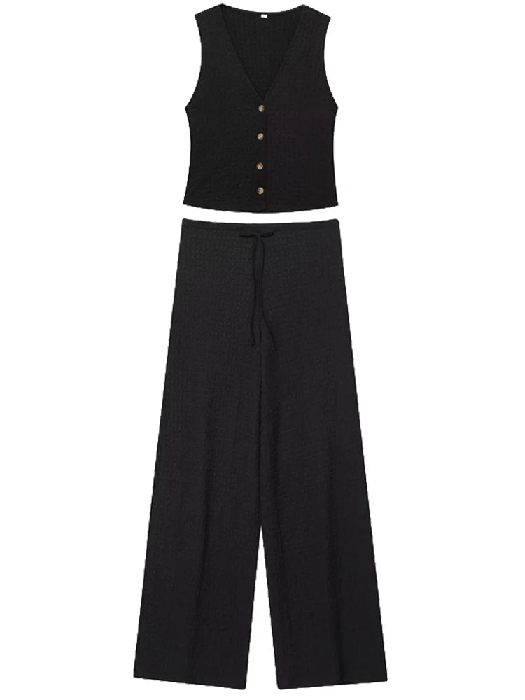 Ensemble deux pièces                          Pantalon Long et Haut Court