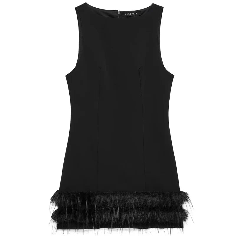 Robe en plumes Mini