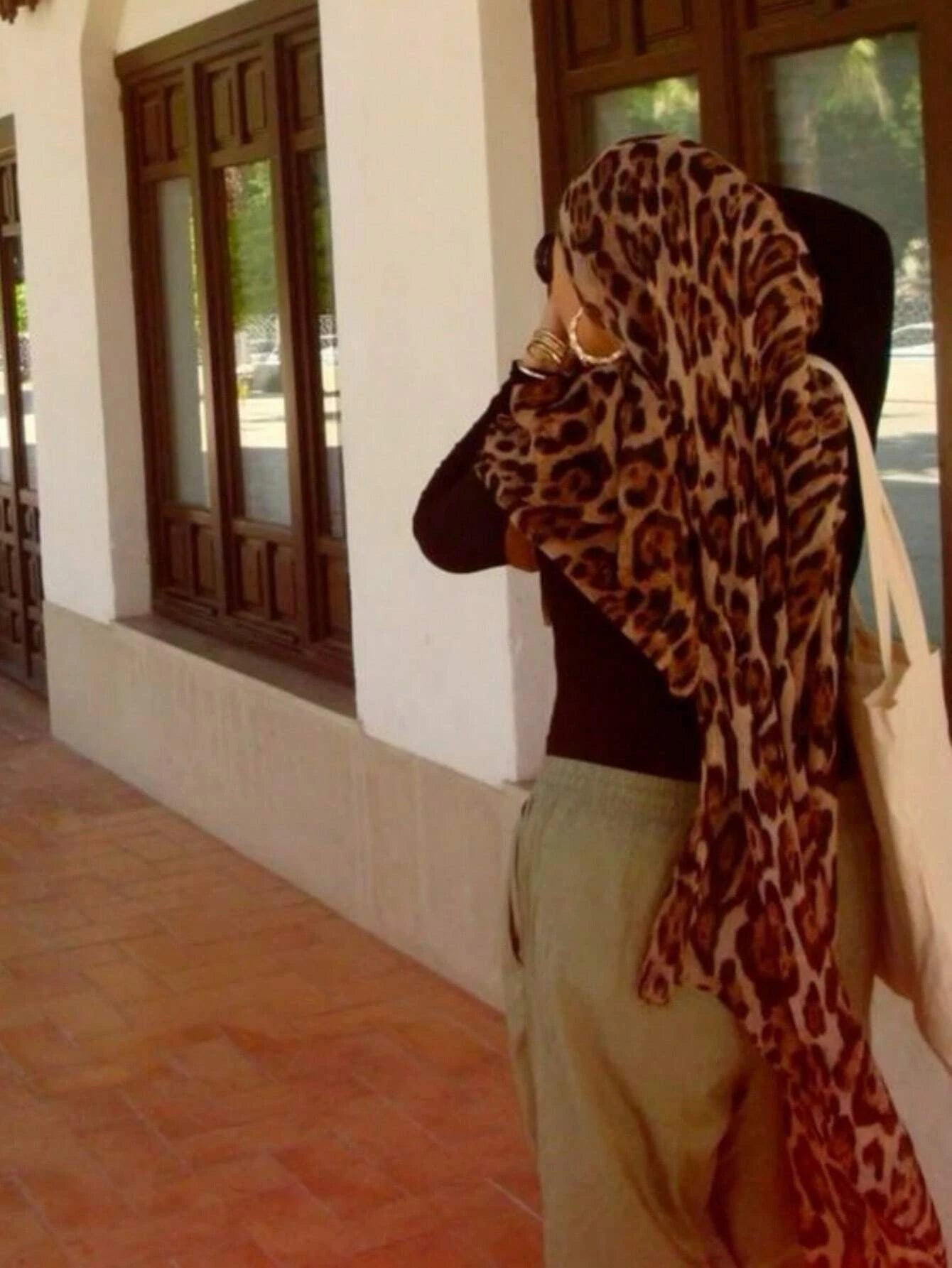Leopard Hijab Luxury Beach 180cm