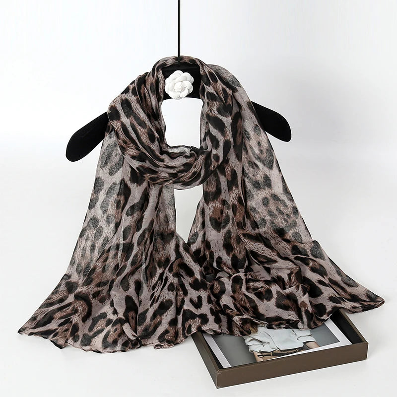 Leopard Hijab Luxury Beach 180cm