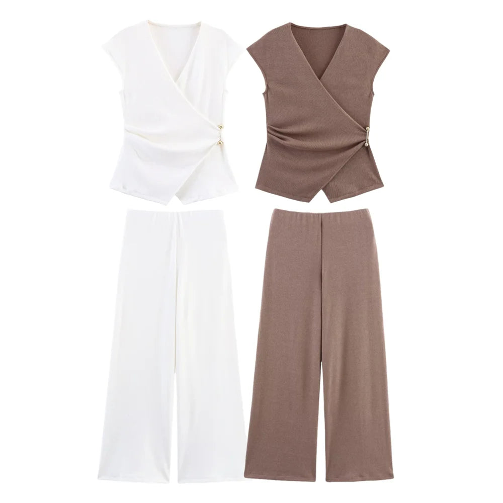 Summer Casual Pants Set