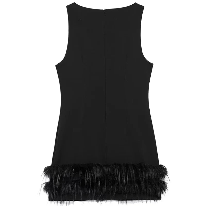 Robe en plumes Mini