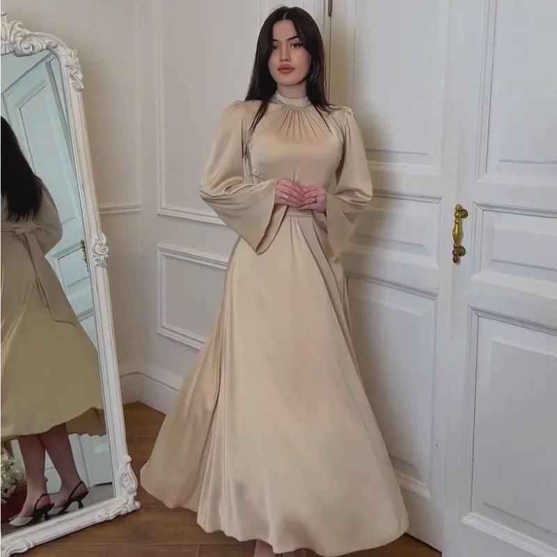 Abaya Satin Dresses