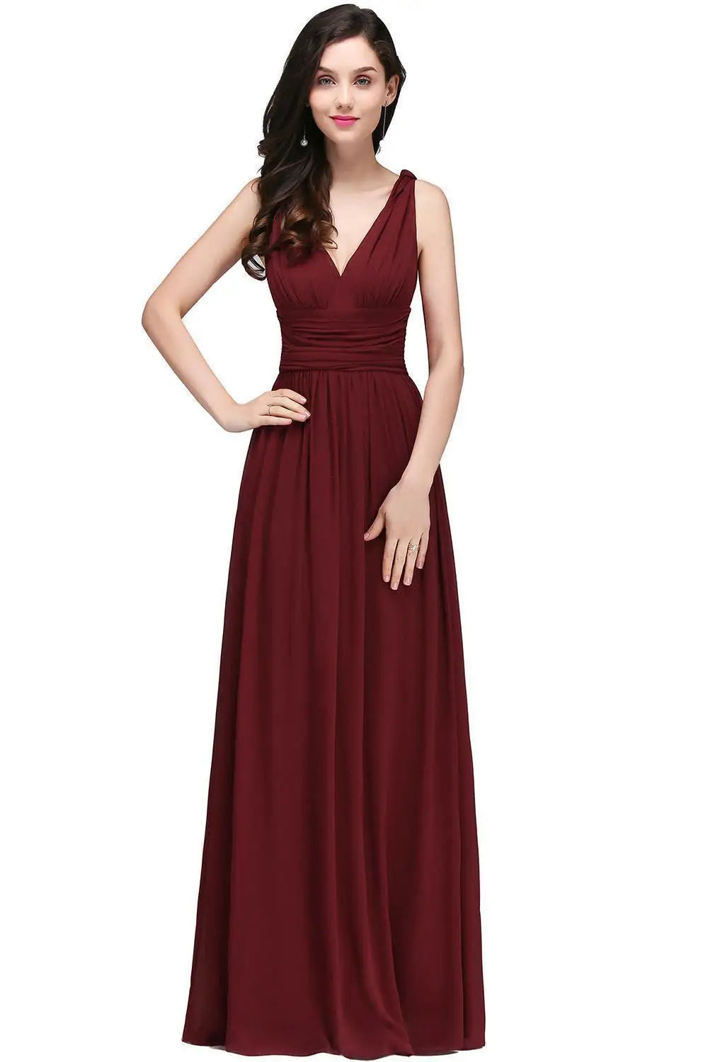 Long Bridesmaid Dresses Chiffon