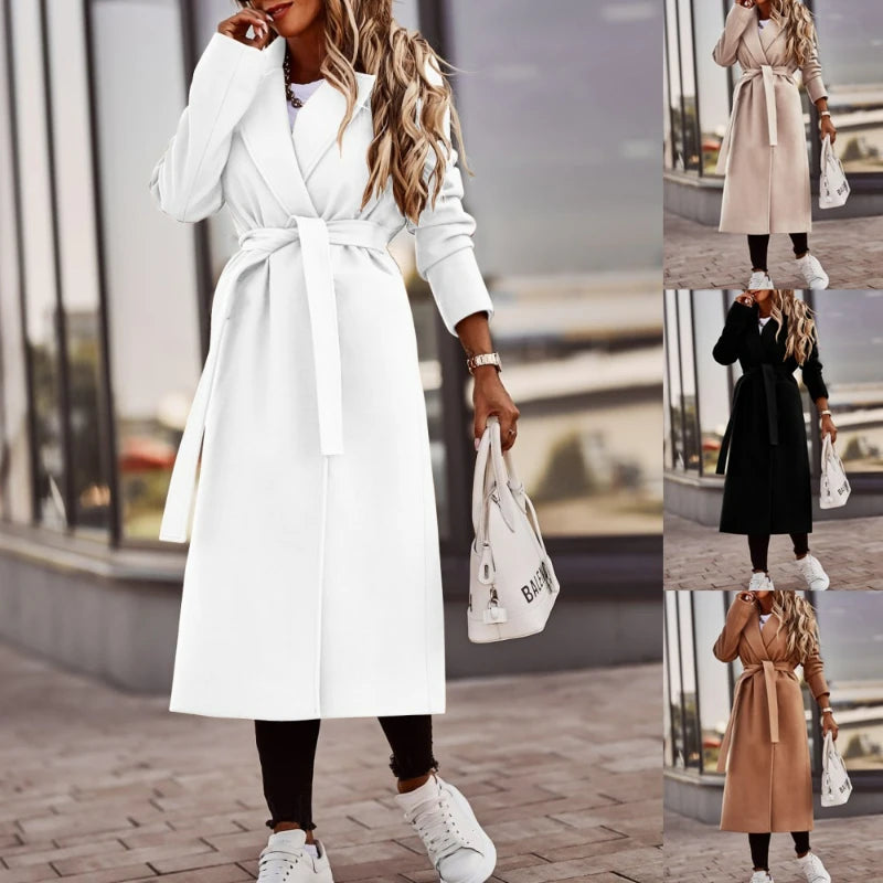 Manteau Laine avec Ceinture