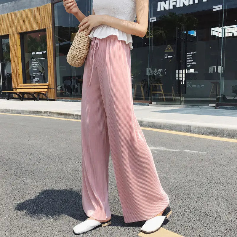 Elastic Waist Loose Casual Pants