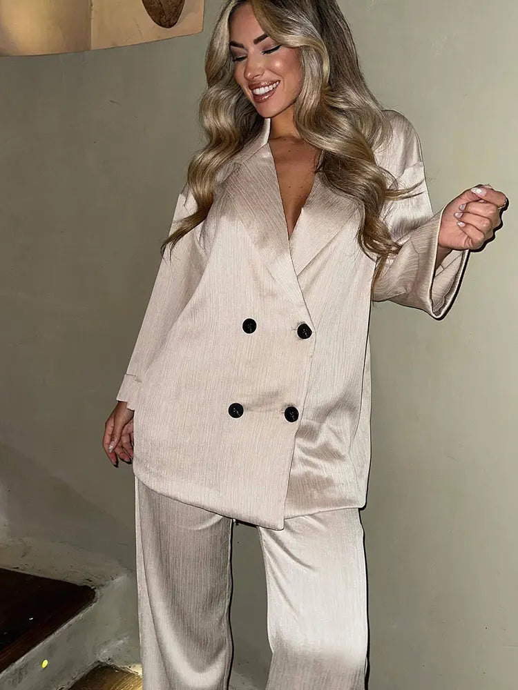 Ensemble Double Boutonnage à manches longues
