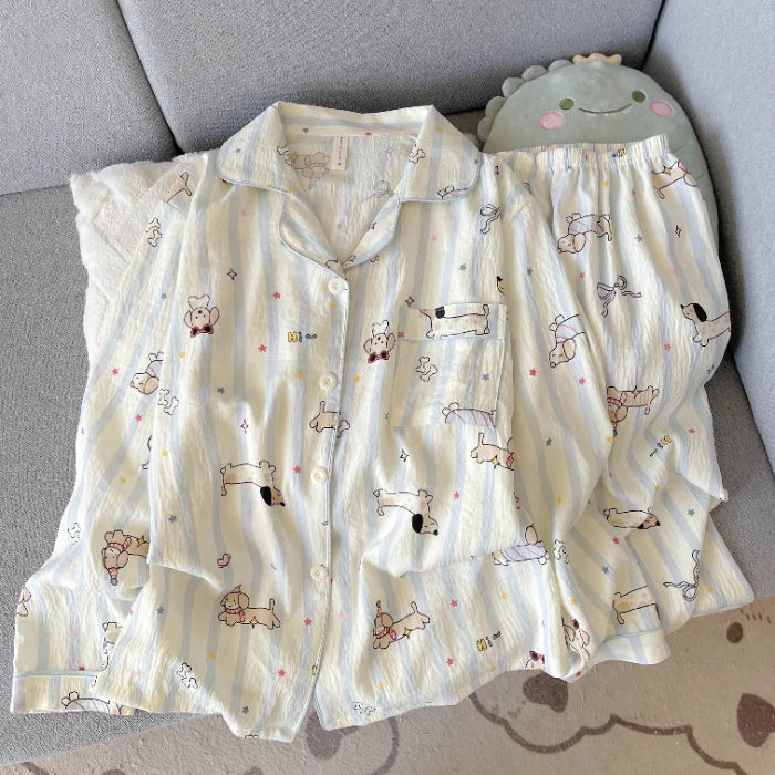 Pyjamas 2 Pièces Cartoon Fashion