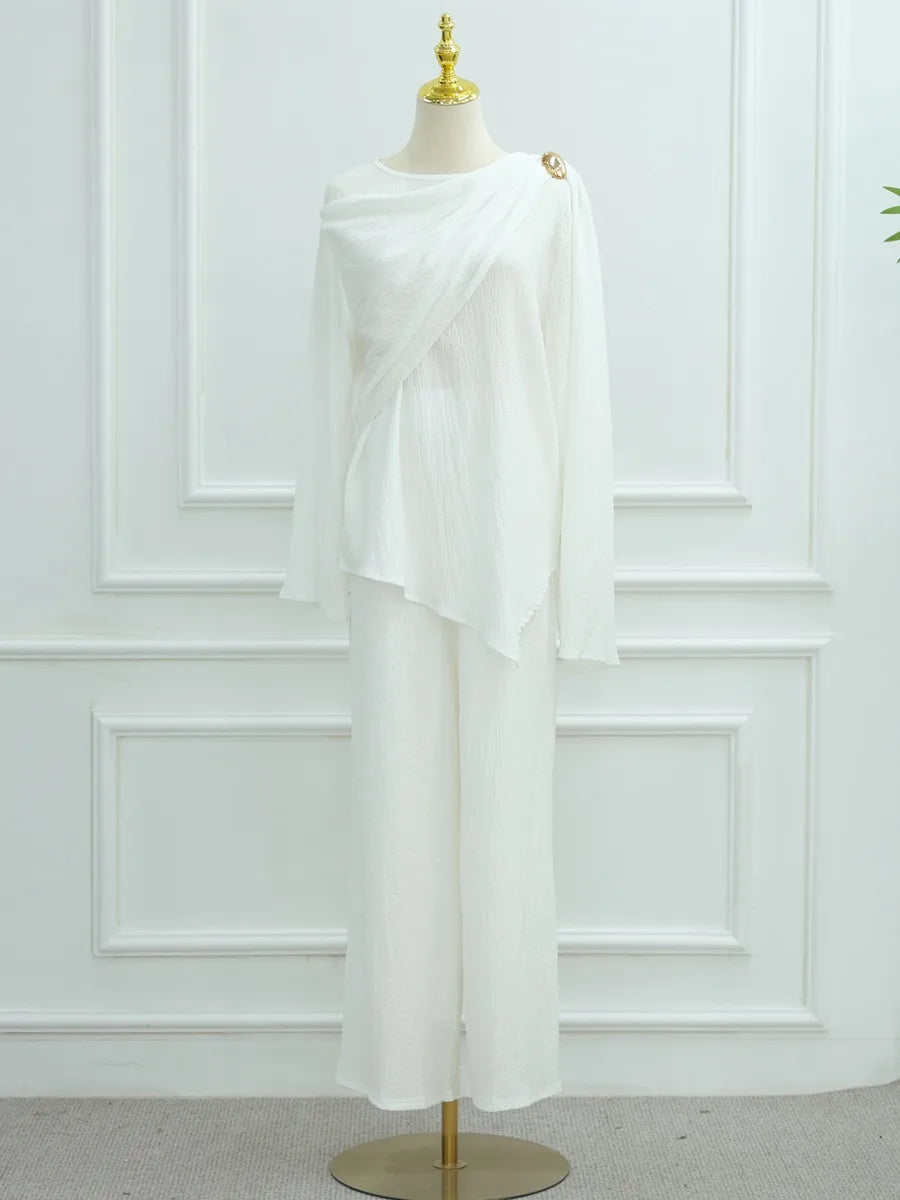 Ensemble deux pièces abaya Türkiye haut et pantalon