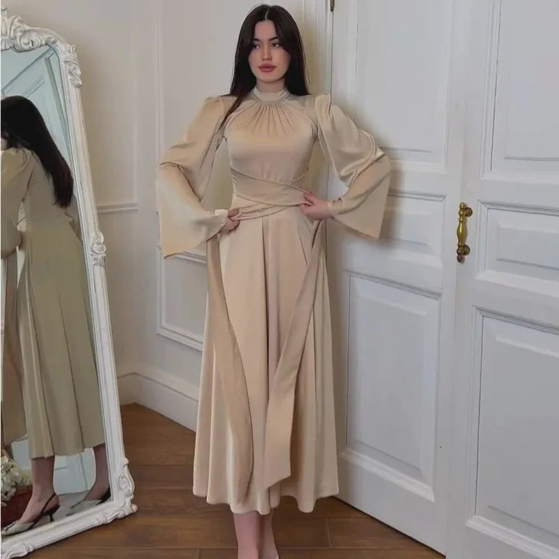 Abaya Satin Dresses