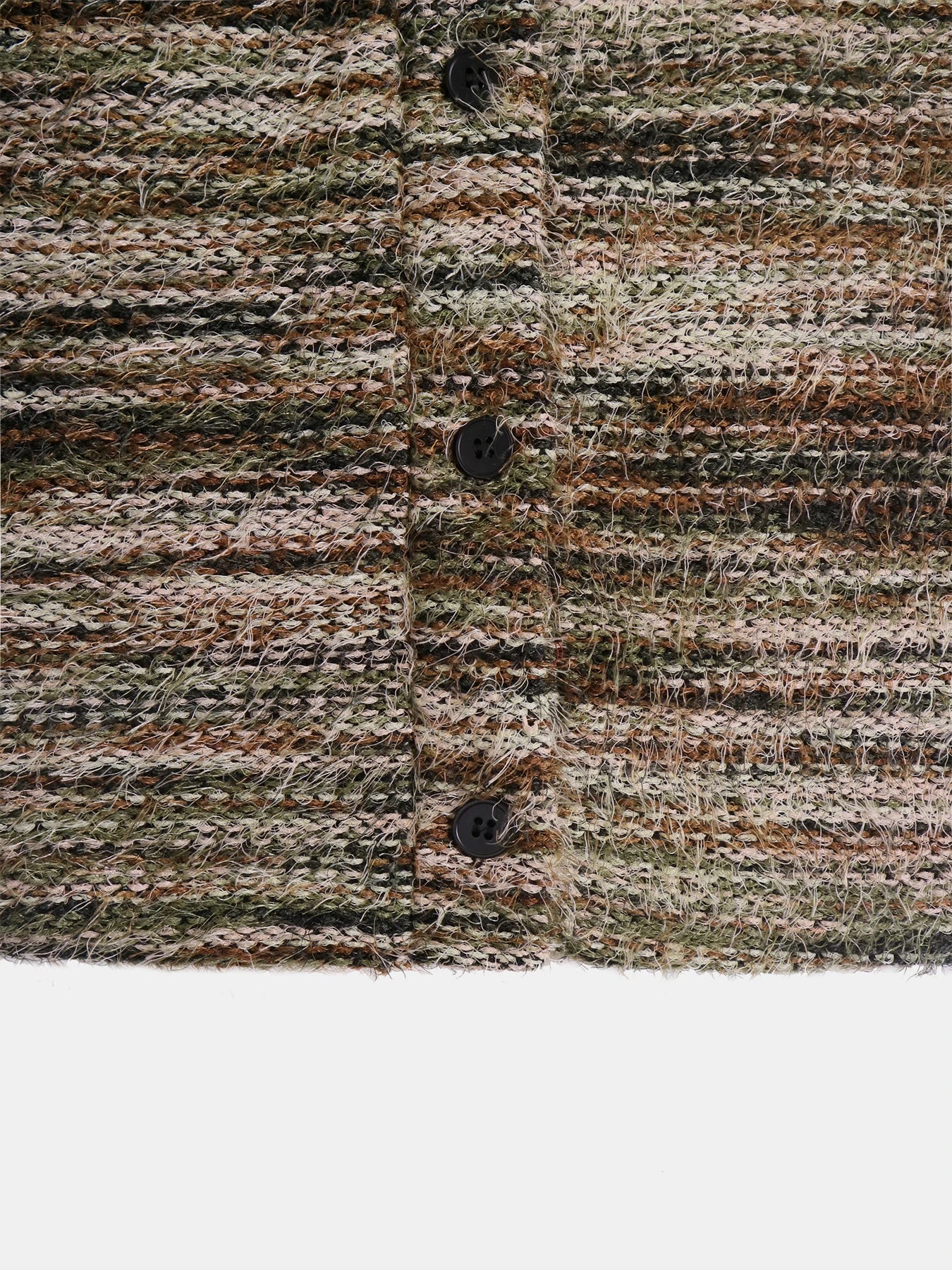 Gilet rayé à épaules tombantes cardigan en maille ample avec boutons